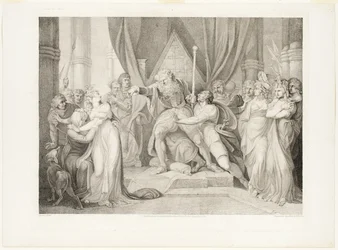Lear verjaagt zijn dochter Cordelia