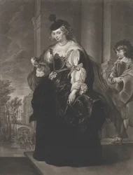 Portret van Helena Fourment, met een jonge page achter haar