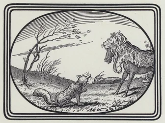 De ezel in de leeuwenhuid (gravure)