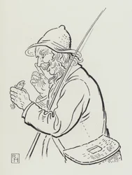 De Visser en de Kleine Vis (gravure)