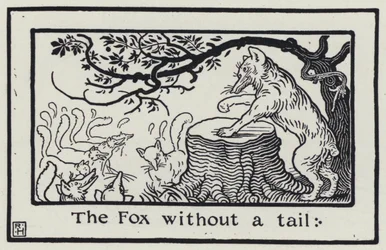 De Vos Zonder Staart (gravure)