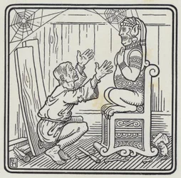 De man en de houten god