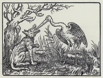 De wolf en de kraanvogel