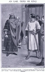 Een graaf tart zijn koning. De graaf van Norfolk en koning Hendrik