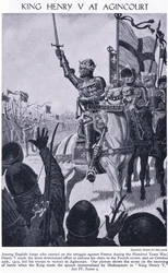 Koning Hendrik bij Agincourt 1415 AD, c.1950