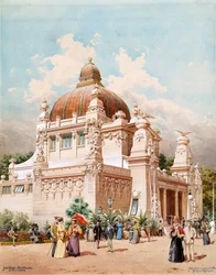 Wenen Jubileum Expo 1898. Paviljoen van de Stad Wenen, 1898