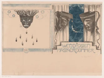 Omslagontwerp voor: Wendingen, Maskernummer, 1920