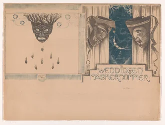 Omslagontwerp voor: Wendingen, Maskernummer, 1920