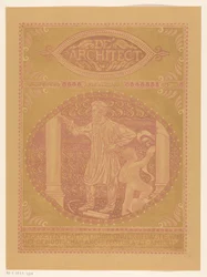 Omslagontwerp voor: De Architect, 1911
