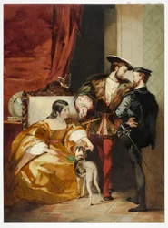 Frans I en de hertogin van Étampes