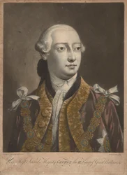 Koning George III, ca. 1762 (mezzotint)