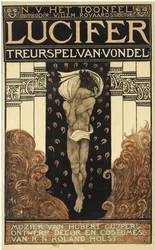 Poster voor het toneelstuk Lucifer