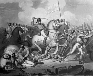 Cavalerieaanval tegen Franse infanterie, Slag bij Salamanca, 22 juli 1812
