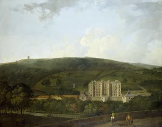 Een uitzicht op Elizabethaans Chatsworth