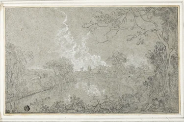 Oevers van de rivier de Dee nabij Eaton Hall, Cheshire, ca. 1759