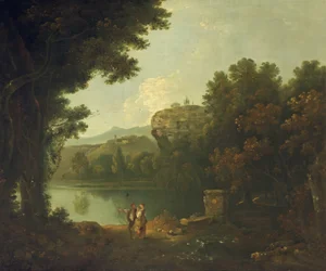 Aan de Tiber bij Rome