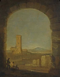 Torre del Fiscale, nabij Rome, Italië, ca. 1775
