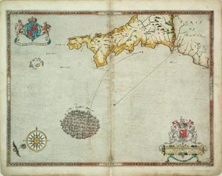 De Spaanse en Engelse vloten bij Plymouth op 30 - 31 juli