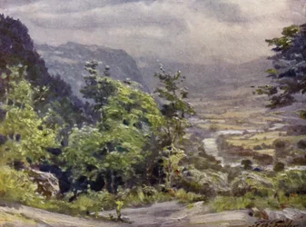 Conway Vallei (kleur litho)
