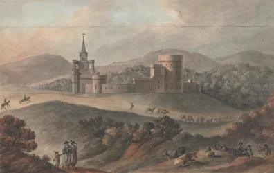 Studie voor een Stalhof van Kirkdale, Wigtownshire, Schotland