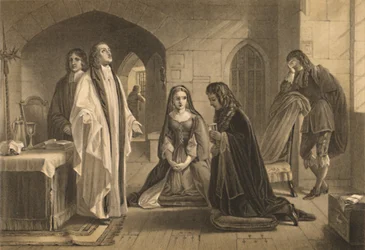 Lord William Russell ontvangt het sacrament, 1886