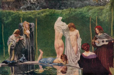 Het zwembad, 1906, 1918