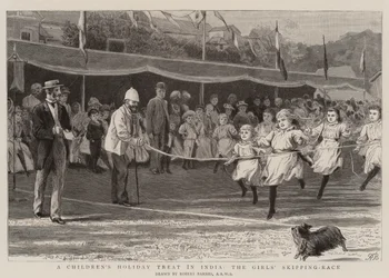 Een Kinderfeest in India, de Meisjes