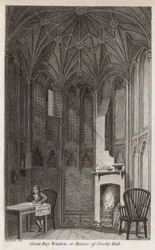 Grote erker of nis van Crosby Hall