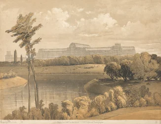 Crystal Palace vanaf het reservoir, Sydenham