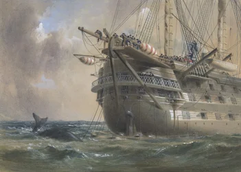 H.M.S. Agamemnon legt de Atlantische Telegraafkabel in 1858: een Walvis Kruist de Lijn, 1865-66
