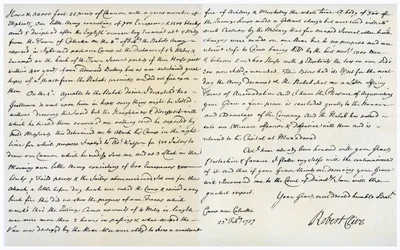 Brief van Robert Clive aan Thomas Pelham-Holles, 23 februari 1757