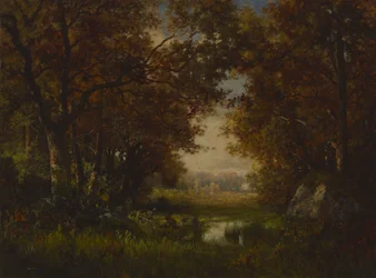 Scène in het Bos van Fontainebleau