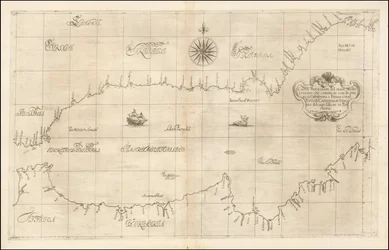 1646 kaart van de westelijke Middellandse Zee en Gibraltar door Robert Dudley