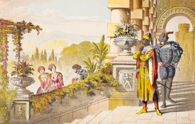 Cassio spreekt in Othello, Act III, Scene III, 