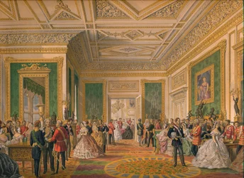 Het ondertekenen van de huwelijksakte, 1863