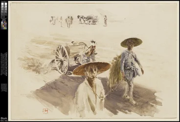 Een waterwagen, 1890