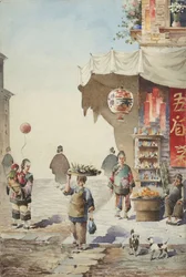 Chinese straatscène