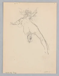 Studie voor een dansende vrouw, "Stemmingen op muziek," Mendelssohn Glee Club, New York, NY