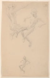 Studie voor een groep, "Vintage Festival," Mendelssohn Glee Club, New York, NY