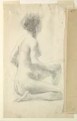Studie voor een zittende vrouw, "Wijnfeest," Mendelssohn Glee Club, New York, NY