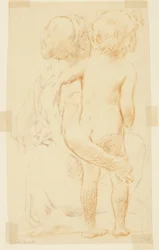Studie voor een zittende vrouw met een kind, "Vintage Festival," Mendelssohn Glee Club, New York, NY