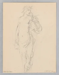 Studie voor een staande vrouw, "Moods to Music," Mendelssohn Glee Club, New York, NY
