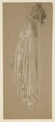 Studie voor de leider van de processie, ‘Oogstfeest’, Mendelssohn Glee Club, New York, NY