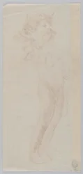 Studie voor staande jongen met geit, “Vintage Festival,” Mendelssohn Glee Club, New York, NY
