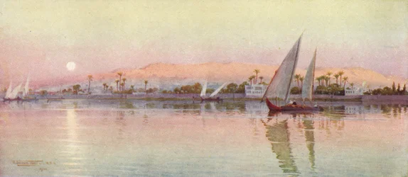 Caïro vanaf de rivier - Avond, c1880, 1904