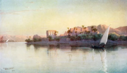 Philae (kleurenlitho)