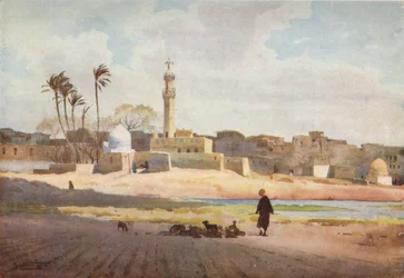Het dorp Salamun, ca. 1880