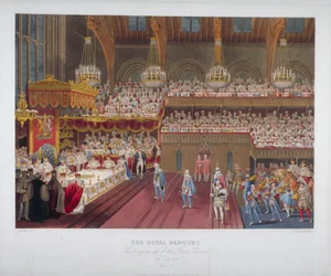 Kroningsbanket van koning George IV, Westminster Hall, Londen, 1821, 1824