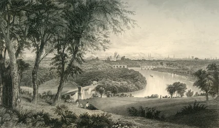 Philadelphia vanuit Belmont, West Park
