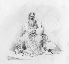 Illustratie voor Anacreon Odes (gravure)
